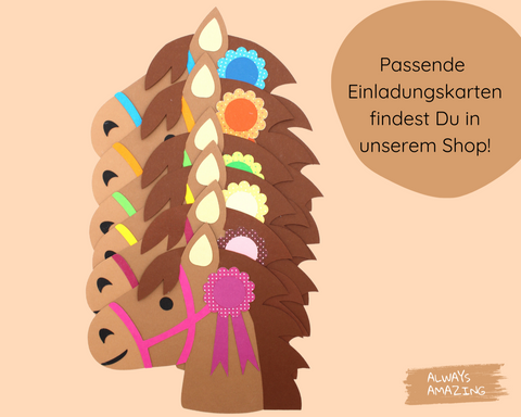 Mitgebseltüten Pferd Bastelset
