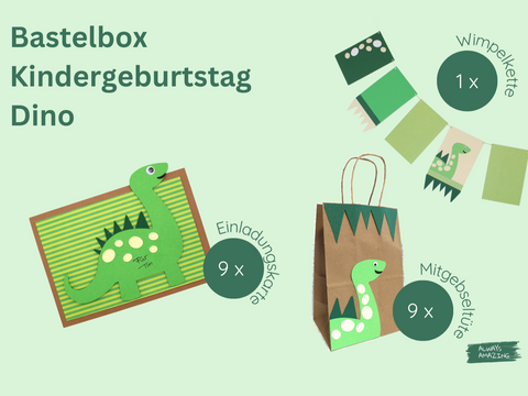 Dino Kindergeburtstag Bastelbox