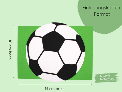 Fußball Einladungskarte
