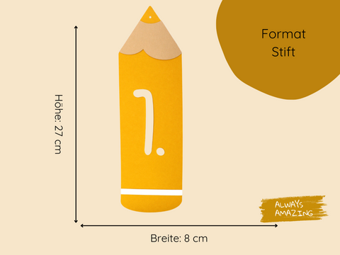 Wimpelkette 1. Schultag Bastelset