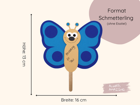 Schmetterling Einladung Bastelset