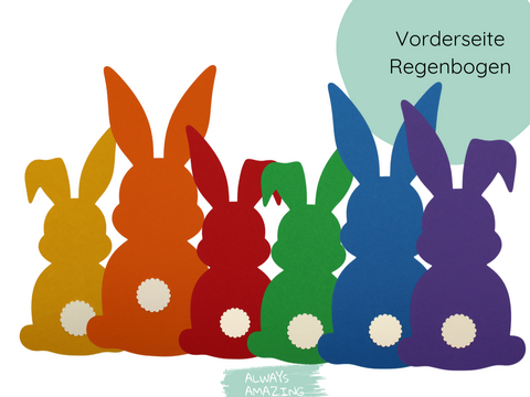 Osterhase Papier Bastelset