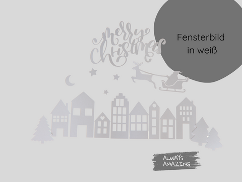 Fensterbild „Winterwonderland“