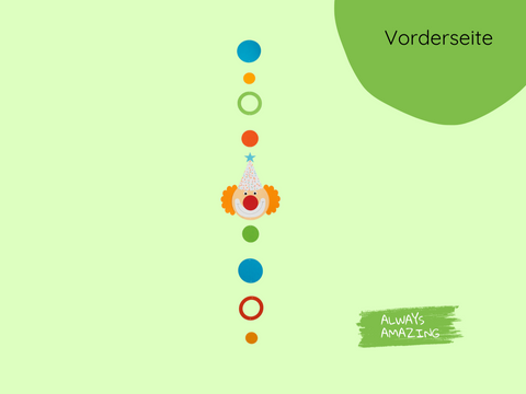 Clown Girlande Bastelset
