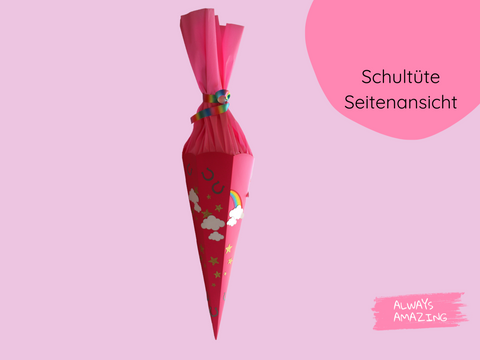 Schultüte Einhorn Bastelset