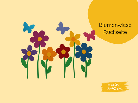 Blumenwiese Bastelset