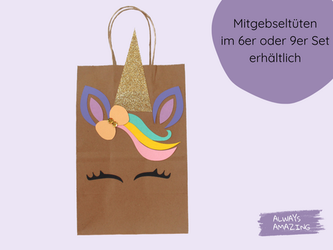 Einhorn Mitgebsel-Tüte