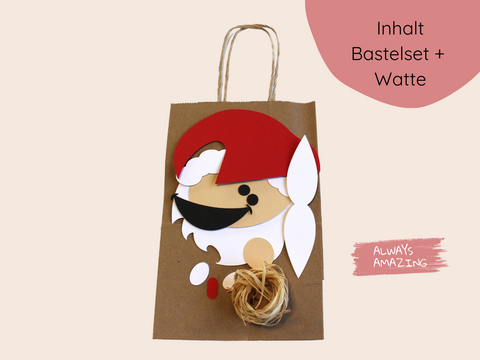DIY Weihnachtstüten Bastelset - Nikolaus basteln