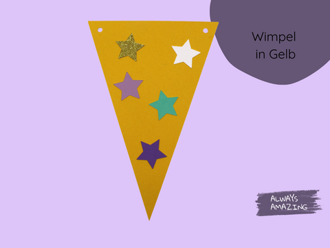 Girlande Einhorn Bastelset
