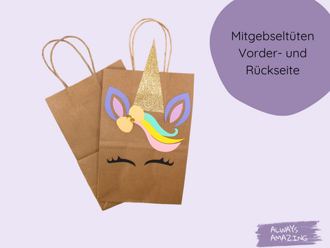 Einhorn Mitgebsel-Tüte