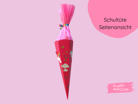 Schultüte Einhorn Bastelset