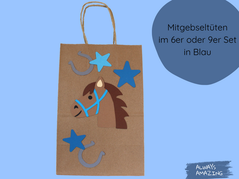 Mitgebseltüten Pferd Bastelset