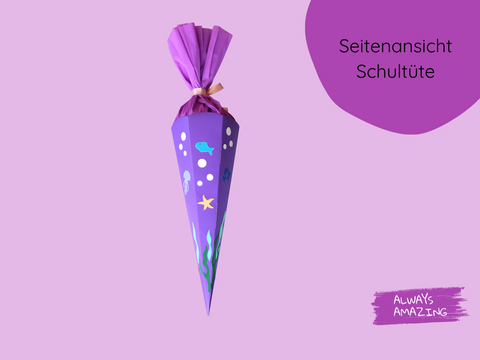 Schultüte Meerjungfrau Bastelset