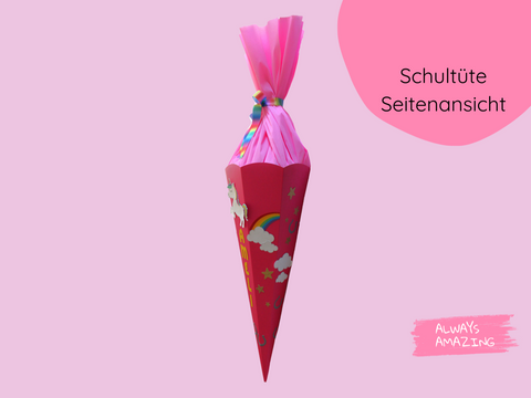 Schultüte Einhorn Bastelset