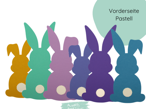 Osterhase Papier Bastelset