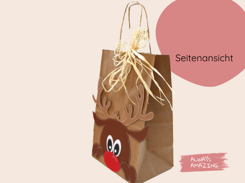 Bezaubernde DIY Rentier-Geschenktüten Bastelset