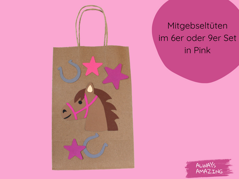 Mitgebseltüten Pferd Bastelset