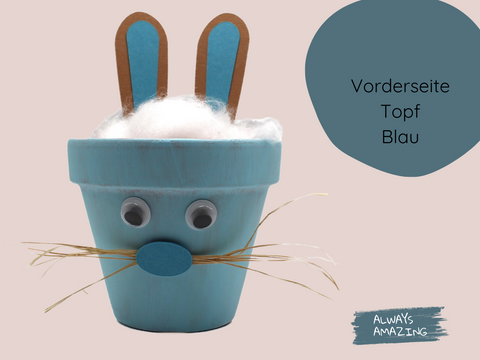 Kresse - Osterhasen im Tontopf 3er Set