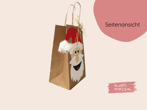 DIY Weihnachtstüten Bastelset - Nikolaus basteln