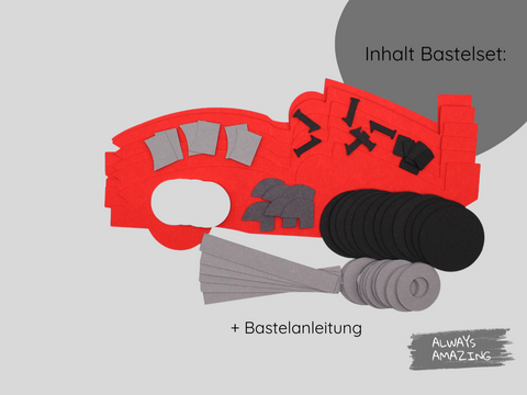 Bastelset Einladungskarte Rennauto