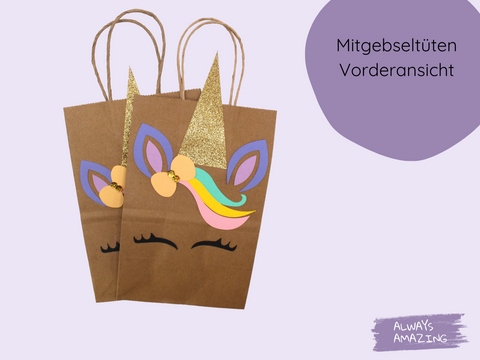 Einhorn Mitgebsel-Tüte