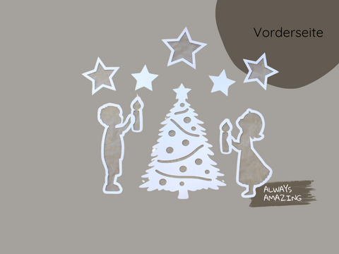 Fensterbild Weihnachten Bastelset