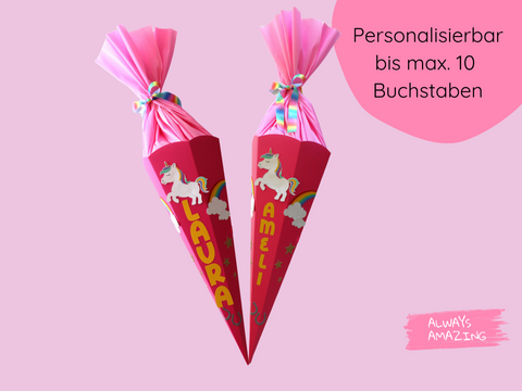 Schultüte Einhorn Bastelset