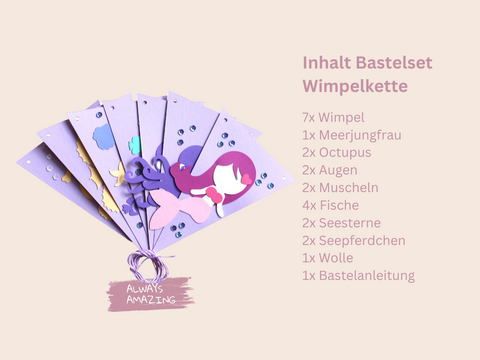 Bastelbox Kindergeburtstag Meerjungfrau
