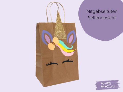 Einhorn Mitgebsel-Tüte
