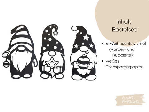 Weihnachts Wichtel Bastelset