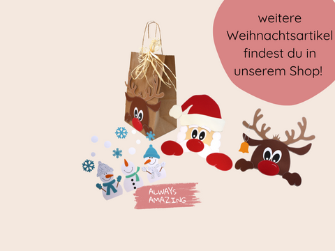 DIY Weihnachtstüten Bastelset - Nikolaus basteln