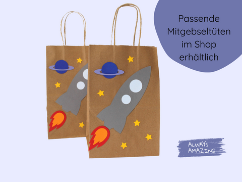 Einladungskarte Weltraum Bastelset