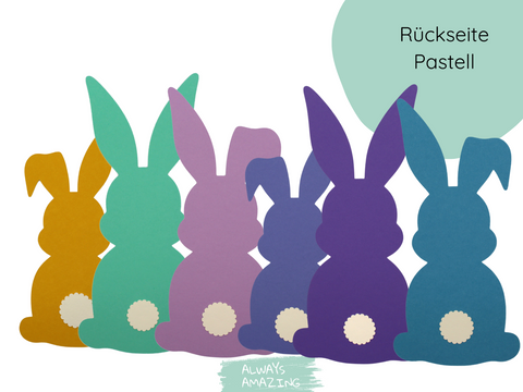 Osterhase Papier Bastelset