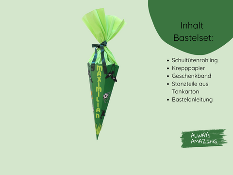 Schultüte Fußball Bastelset