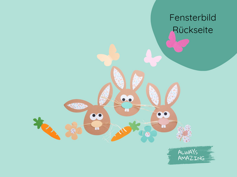 Fensterbild Osterhase
