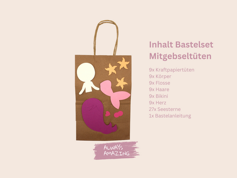 Bastelbox Kindergeburtstag Meerjungfrau