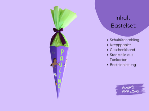 Pferde Schultüte Bastelset