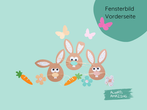 Fensterbild Osterhase