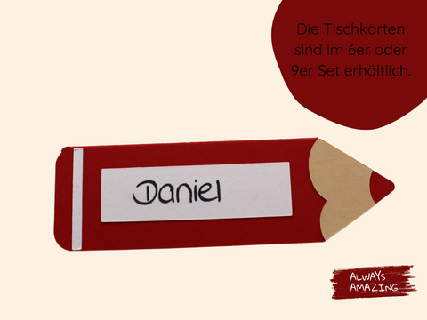Tischkarten Bastelset