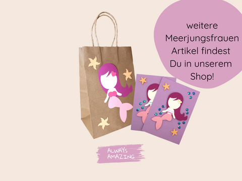 Meerjungfrau Wimpelkette Bastelset