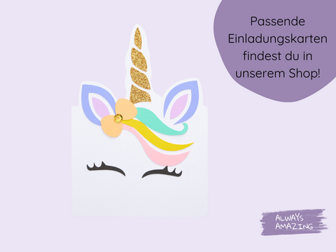 Einhorn Mitgebsel-Tüte