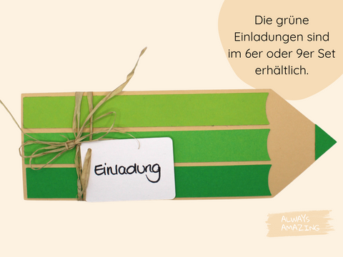 Einladungskarten Schulanfang Bastelset
