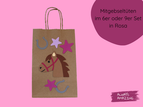 Mitgebseltüten Pferd Bastelset