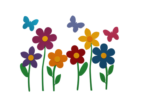 Blumenwiese Bastelset