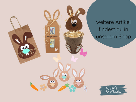 Kresse - Osterhasen im Tontopf 3er Set