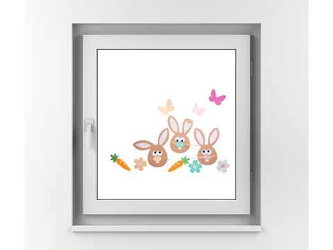 Fensterbild Osterhase