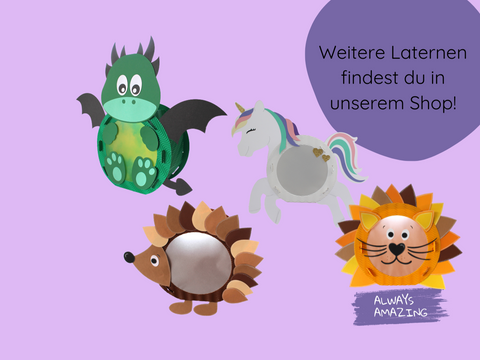 Schmetterling Laterne Bastelset