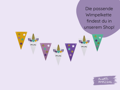 Einhorn Mitgebsel-Tüte