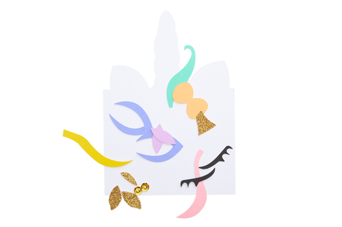 Einhorn Einladungskarte basteln Standen Always Amazing Bastelshop