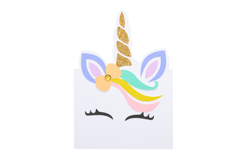 Einhorn Einladungskarte basteln Always Amazing Bastelshop